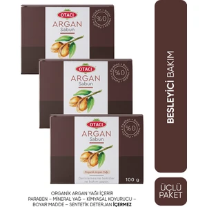 Argan Sabun Üçlü Paketi