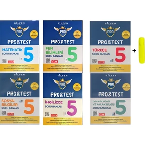 Bilfen Yayınları 5. Sınıf Protest Matematik – Fen Bilimleri - Türkçe – Sosyal Bilgiler – İngilizce – Din Kültürü ve Ahlak Bilgisi Soru Bankası Seti
