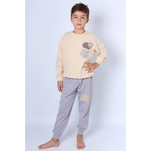 Erkek Çocuk Eşofman Takımı Sırt Baskılı Ribanalı C58