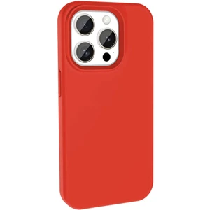 iPhone 15 Pro Max Kılıf Magsafeli Silinebilir Sert Silikon Kivi Kapak Kırmızı