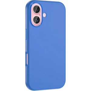 iPhone 16 Plus Kılıf Magsafeli Silinebilir Sert Silikon Kivi Kapak Mavi