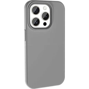iPhone 15 Pro Kılıf Magsafeli Silinebilir Sert Silikon Kivi Kapak Gri