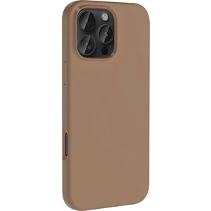 iPhone 16 Pro Max Kılıf Magsafeli Silinebilir Sert Silikon Kivi Kapak Kahverengi