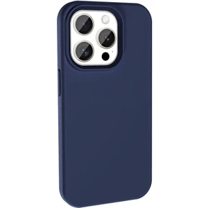 iPhone 15 Pro Kılıf Magsafeli Silinebilir Sert Silikon Kivi Kapak Lacivert