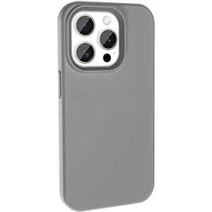 iPhone 15 Pro Max Kılıf Magsafeli Silinebilir Sert Silikon Kivi Kapak Gri