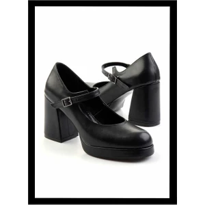 Siyah Kadın Klasik Topuklu Ayakkabı K01188050509