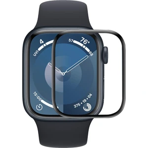 Apple Watch Series 10 46MM Uyumlu Tam Kaplayan Kavisli Siyah Çerçeveli Saat Ekran Koruyucu