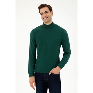 U.S. Polo Assn. Erkek Koyu Yeşil Kazak /Triko 50297038-VR079