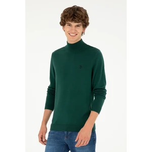 U.S. Polo Assn. Erkek Koyu Yeşil Kazak /Triko 50293499-VR079