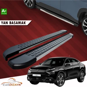 Car Dizayn Citroen C4 x Alüminyum Yan Basamak Marşpiyel Koruma 2023>2024>2025  Model Yıl ile Uyumludur