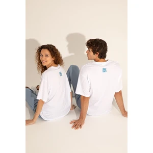U.S. Polo Assn. Erkek Beyaz Tişört 50287046-VR013