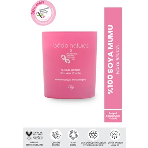 Bade Natural Soya Mumu Floral Blends %100 Doğal ve Vegan