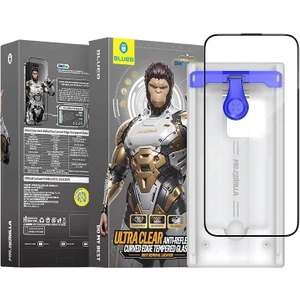 BLUEO iPhone 16 Pro Max 3D Curved Anti-Reflective Yansıma Önleyici HD Uygulama Aparatlı Cam Ekran Koruyucu