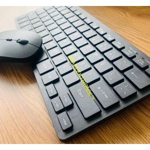 Kablosuz Klavye - Mouse Set Wıreless Q Türkçe Kılavye Xbox Tvbox Android LED Televizyon Smart Tv Uyumlu