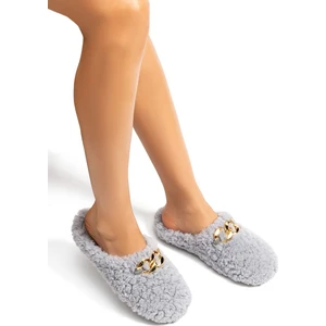 Mia Kadın Ev Terliği Gri 36/41 EE0025