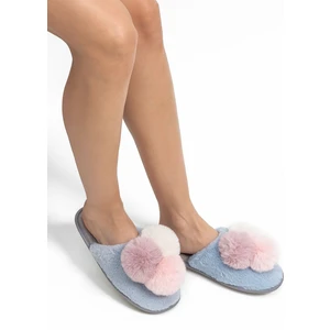Jess Kadın Ev Terliği Mavi 36/41 CC0090