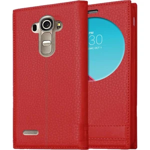 Lg G4 Uyumlu Pencereli Kapaklı Magnum Kılıf