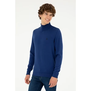U.S. Polo Assn. Erkek İndigo Kazak /Triko 50293499-VR028