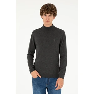 U.S. Polo Assn. Erkek Antrasit Melanj Kazak /Triko 50293499-VR081