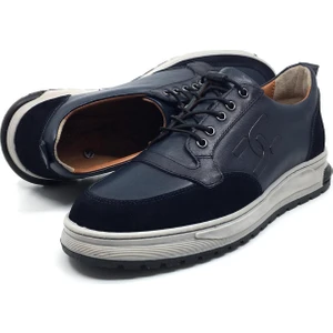 Goldbrand   Deri Erkek Kışlık Rahat Günlük Casual Akıllı Bağcıklı Spor Ayakkabı 40-44