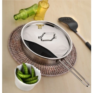 Anett Çelik Tava 28X8 cm - Çelik Kapaklı