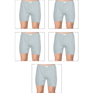 Özkan Underwear Özkan 0043 5'li Paket Erkek Pamuklu Penye Süprem Kumaş Esnek Rahat Paçalı Don Boxer Külot