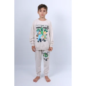 Erkek Çocuk Eşofman Takımı Minecraft Baskılı C60