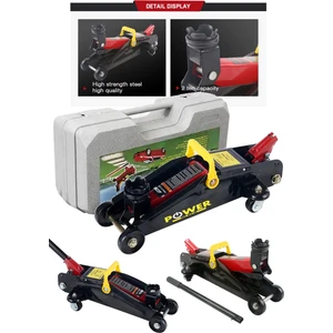 Power Black Germany 2 Ton Arabalı Tekerlekli Hidrolik Kriko