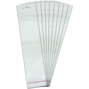 7*45 Sedefli Askılı (Askı Kısmı Beyaz) Bantlı OPP (Parlak-Şeffaf) Jelatin 1000 Adet