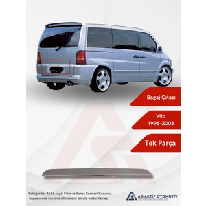 Mercedes Vito W638 Van Bagaj Çıtası 1996-2003 Krom Paslanmaz Çelik