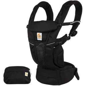 Omni Breeze SoftFlex Mesh , 0-4 Yaş , 4 Taşıma Pozisyonlu Ergonomik Kanguru , Yeni Doğan ve Küçük Çocuklar için (Onyx Black )