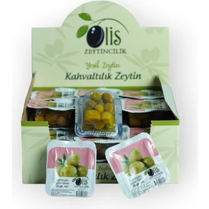 Kahvaltılık Yeşil Paket Zeytin Piknik 30 gr x 27 Adet Vakumlu Ambalaj