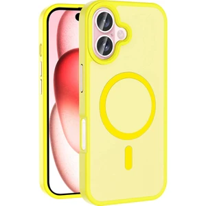 iPhone 16 Uyumlu Kılıf Mat Arka Yüzey Magsafe Sio Kapak + Kamera Lens + Ekran Koruyucu