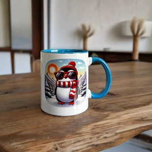 Heg Store Penguen Desenli Baskılı Kupa