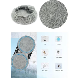Cam Temizleme Robotu 5'li Set (10 Adet) Bez Mikro Fiber Yedek Bezi
