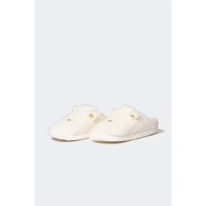 Kadın Kedi Temalı Düz Taban Pelüş Ev Terliği