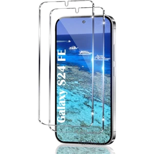 M.tk moveteck Samsung Galaxy S24 Fe Uyumlu Ekran Koruyucu Kırılmaz Cam 9h Temperli Ekran Camı Şeffaf Passifik (1 Adet)