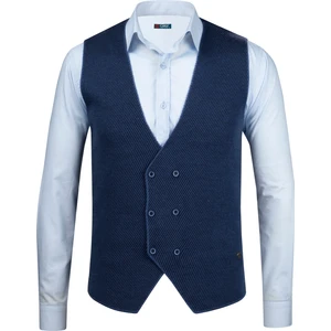 Çizgi Triko Erkek Düğmeli Spor / Regular Kalıp Triko Örme Kolsuz Yelek - 5013LS