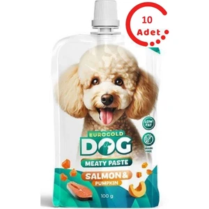 Eurogold Köpek Et Ezme Ödülü Somon-Balkabağı 100 gr x 10 Adet