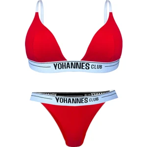 Yohannes Club Yohannesclub, Kadın, Iç Çamaşırı Takımı, (Üçgen Sütyen- Brazilian), Kırmızı