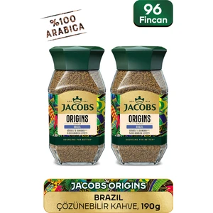 Origin Brazil Granül Kahve Cam Kavanoz 95 gr x 2 Adet