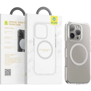 BLUEO iPhone 16 Pro Max Magsafe Uyumlu Crystal+ Pro Drop Resistance Şeffaf Telefon Kılıfı
