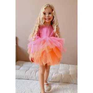 Le Mabelle Pembe  Tütü Etekli Kız Çocuk Balerin Elbise - Miranda