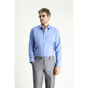 Uzun Kol Slim Fit Dar Kesim Non Iron Ütü Gerektirmeyen Pamuklu Gömlek