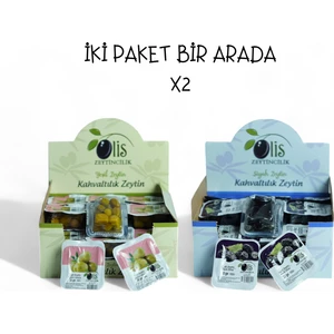 Kahvaltılık Paket Zeytin Ikisi Bir Arada Piknik 30 gr x 27 Adet x 2 Vakumlu Ambalaj