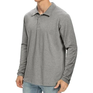 Styles Erkek Casual Uzun Kollu Polo Yaka Sweatshirt