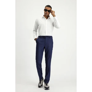 Uzun Kol Slim Fit Dar Kesim Pamuklu Non Iron Saten Klasik Gömlek