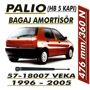 Fiat Palio Hb 5 Kapı - 1996 - 2005 - 476Mm - 360N - Bagaj Amortisörü - (2 Adet 1 Takım)
