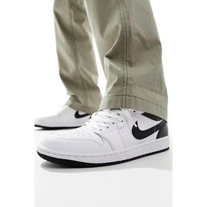Air Jordan 1 Low Leather Sneaker Hakiki Deri Beyaz Erkek Spor Ayakkabı
