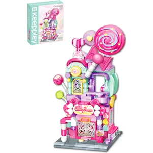 Keeppley City Corner/şehir Köşesi Serisi Gökyüzü Şeker Mağazası (358 Parça) Oyuncak Yapım Seti 28012
